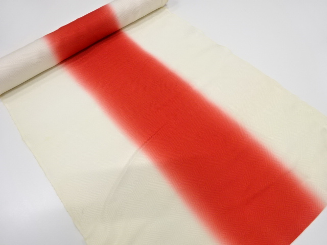 JAPANESE KIMONO / ANTIQUE CLOTH FOR HAKKAKE / SILK / BOKASHI / PRE-CUT